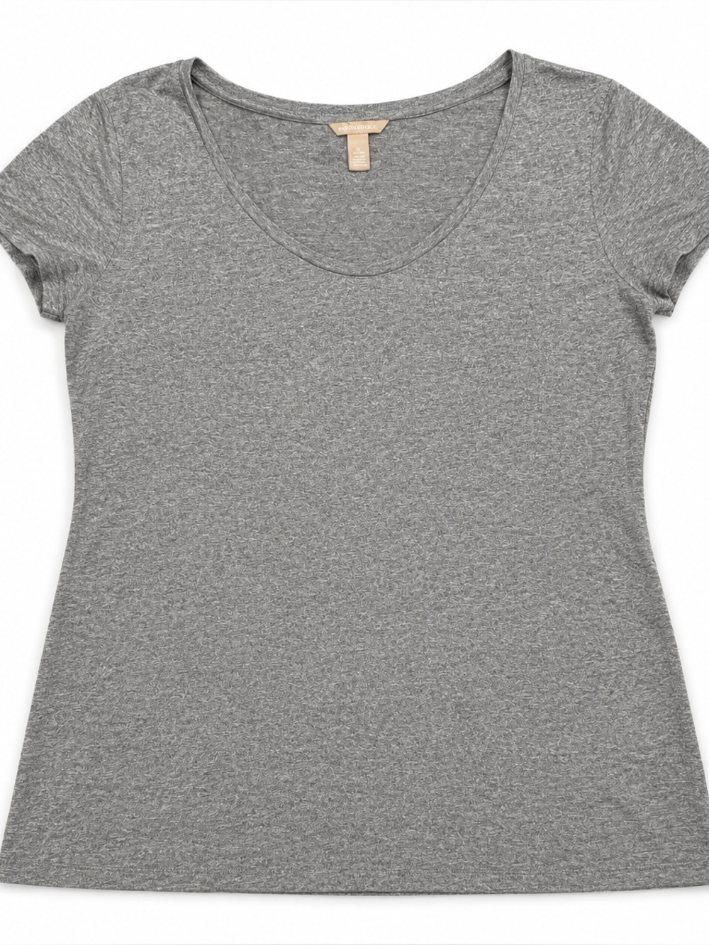 Classic Scoop Neck Women's T-Shirt - Gray Metallic Look